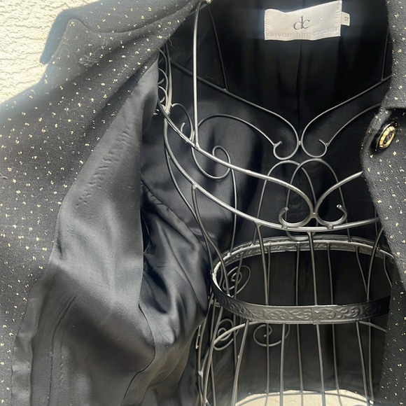 Vintage Devonshire Cream Lined Jacket Blazer - Picture 8 of 11